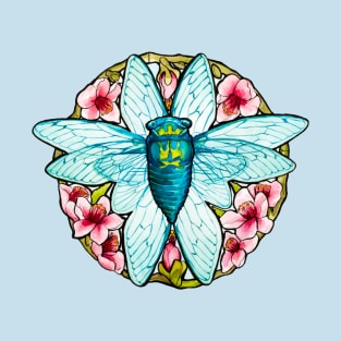 Teal Cicada T-Shirt