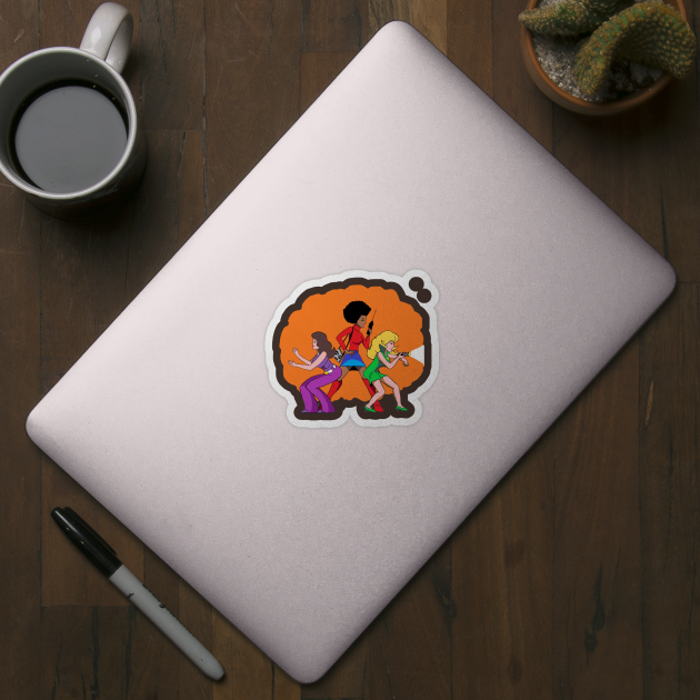 Cavey’s Angels - Captain Caveman - Sticker