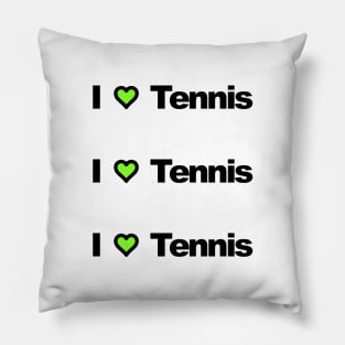 I Heart Tennis Pillow