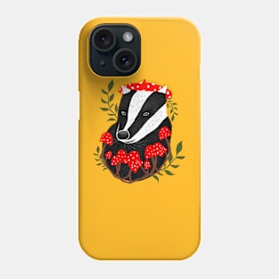 Beret Badger Phone Case