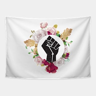 BLM Flower Circle Tapestry