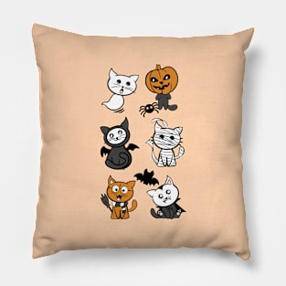 Halloween Cats Party Pillow