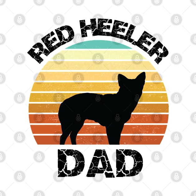 red heeler dad Shirt - Cattle dog gift - Red Heeler Shirt - Blue Heeler Shirt - Heeler lover - Australian Cattle Dog Shirt - red Heeler Lover by mosheartstore