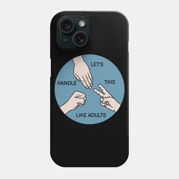 Rock paper scissors Phone Case by valentinahramov