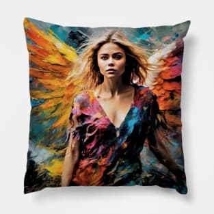 Chloë  Moretz in action as an angel Pillow
