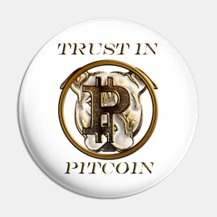 Pitcoin tshirt Pin