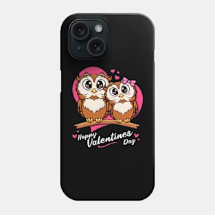 cute owl couple Phone Case