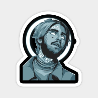 Rapper Lil Peep Illustration Magnet