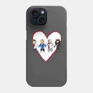 I Heart Saw Stick Figures Phone Case