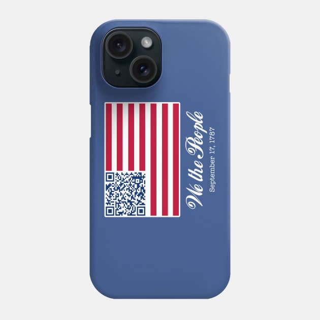 QR Constitution Phone Case by fishbiscuit