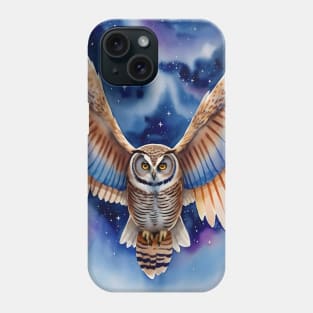 Watercolour Owl Art Phone Case