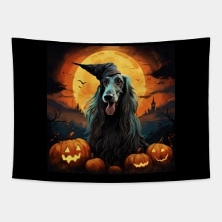 Halloween Afghan Hound Tapestry