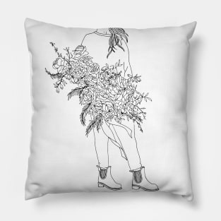 Plant Lady - Roses and Rainboots Pillow