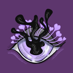 Purple Eye Creepy Cute Pastel Goth T-Shirt