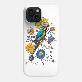 Bird and Flowers Phone Case