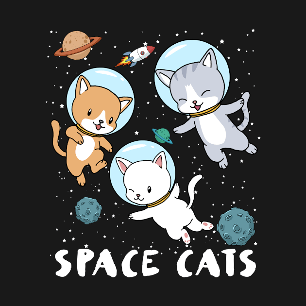 Space Cat Funny Cat Gift by CatRobot