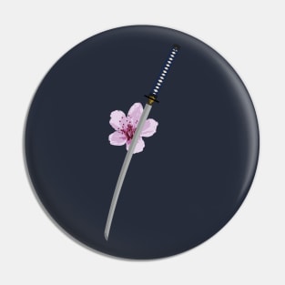 Cherry Katana Pin