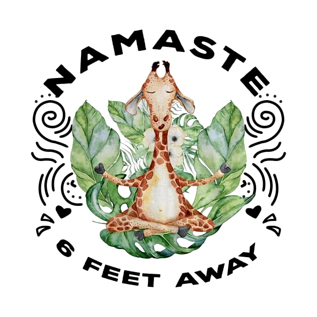 NAMASTE FEET AWAY GIRAFFE by BonnyNowak