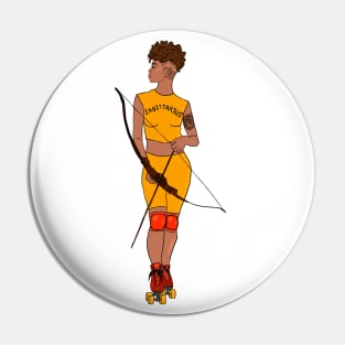 Sagittarius Rollergirl Skater Pin