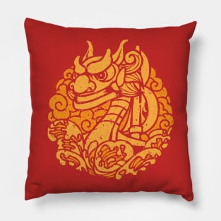 King of Red Lions Pillow