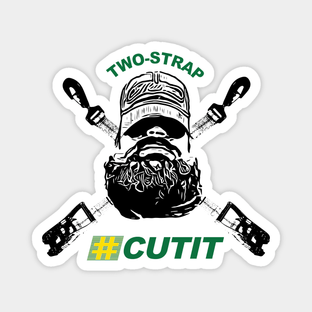 Two-Strap #cutit Magnet by SeamanSteyn