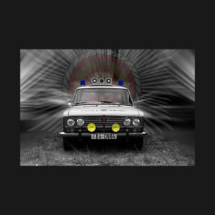 police car, ddr volkspolizei car T-Shirt