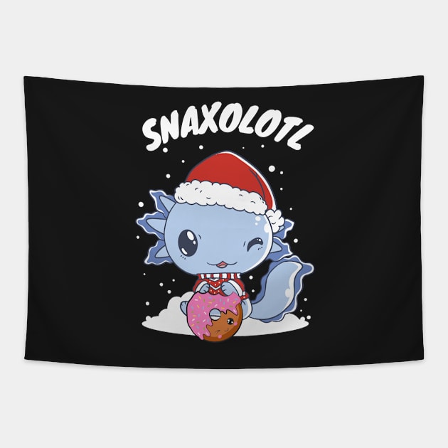 Christmas Snaxolotl Tapestry by Shadowbyte91