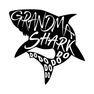 Grandma Shark (Baby Shark) - Minimal Lyrics Shirt T-Shirt