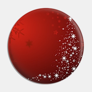 Red Christmas pattern Pin