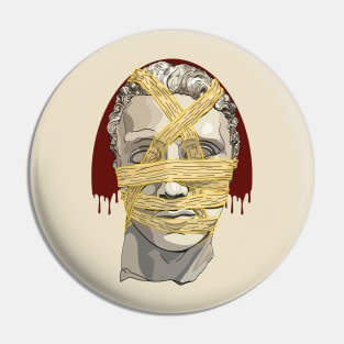 Head of St. John the Baptist - Colored - Red Gold Pin