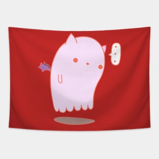 Cat Ghost Tapestry