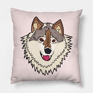 Smiley wolf Pillow