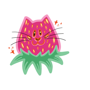 strawberry cat! T-Shirt