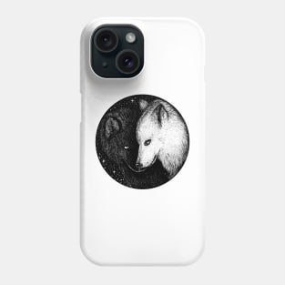 Wolves lovers - yin yang wolves Phone Case