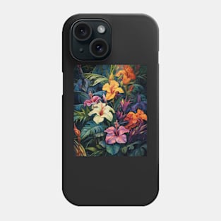 Vibrant Exotic Flower Pattern Phone Case