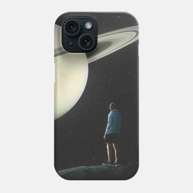 RINGED PLANET Phone Case by SENSETUS