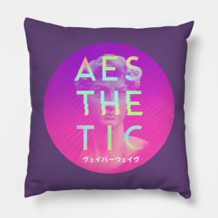 Vaporwave Aesthetic Pillow