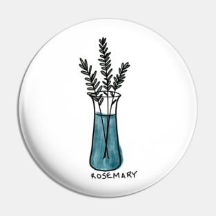 Rosemary bundle in vase Pin