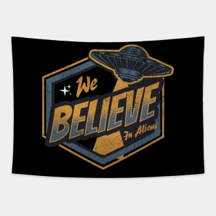 We Believe In Aliens Tapestry