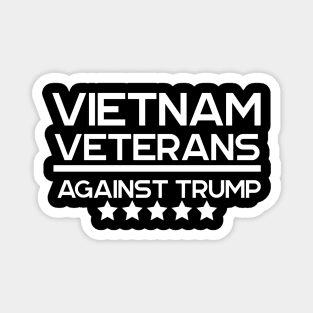 Vietnam Veterans Against Trump Politics Typography Magnet