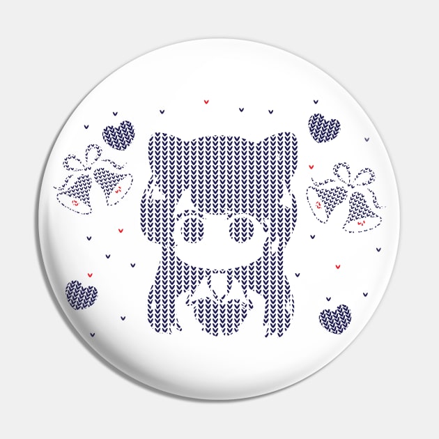 Komi san Christmas Pin by Madelyn_Frere