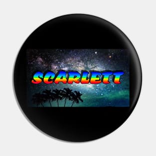 SCARLETT Urban Colourful Galaxy Name Tag Pin