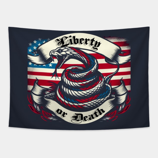 Liberty or Death Tapestry by WolfeTEES