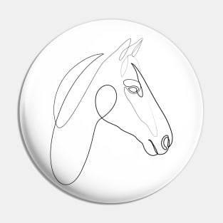 One line horse - H3 Pin