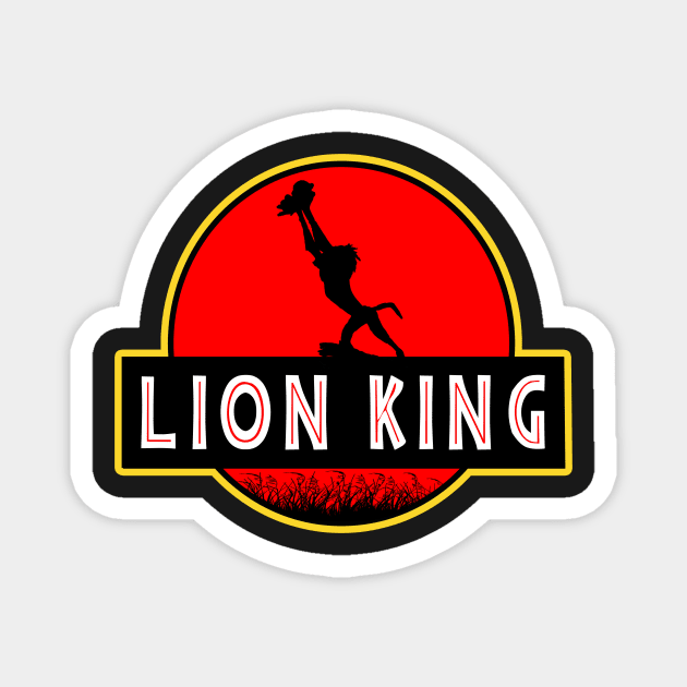 Lion King Jurassic Park Circle Of Life Magnet by Nova5