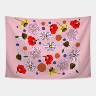 Perennials Flower Design Tapestry