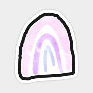 Pink Purple and Blue Rainbow Magnet