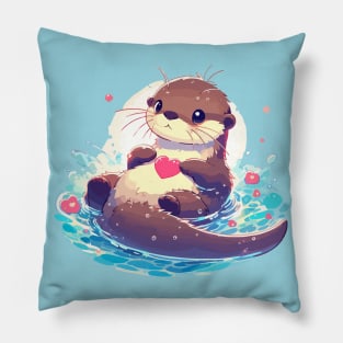 Kawaii Anime Love Otter Bath Pillow