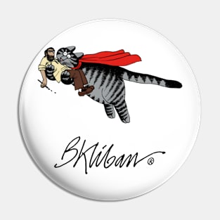 B kliban cat - supermen cat Pin