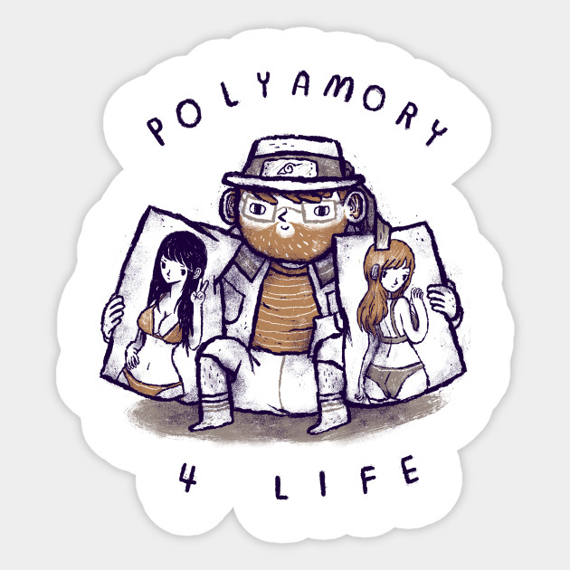 polyamory 4 life - Polyamory - Sticker